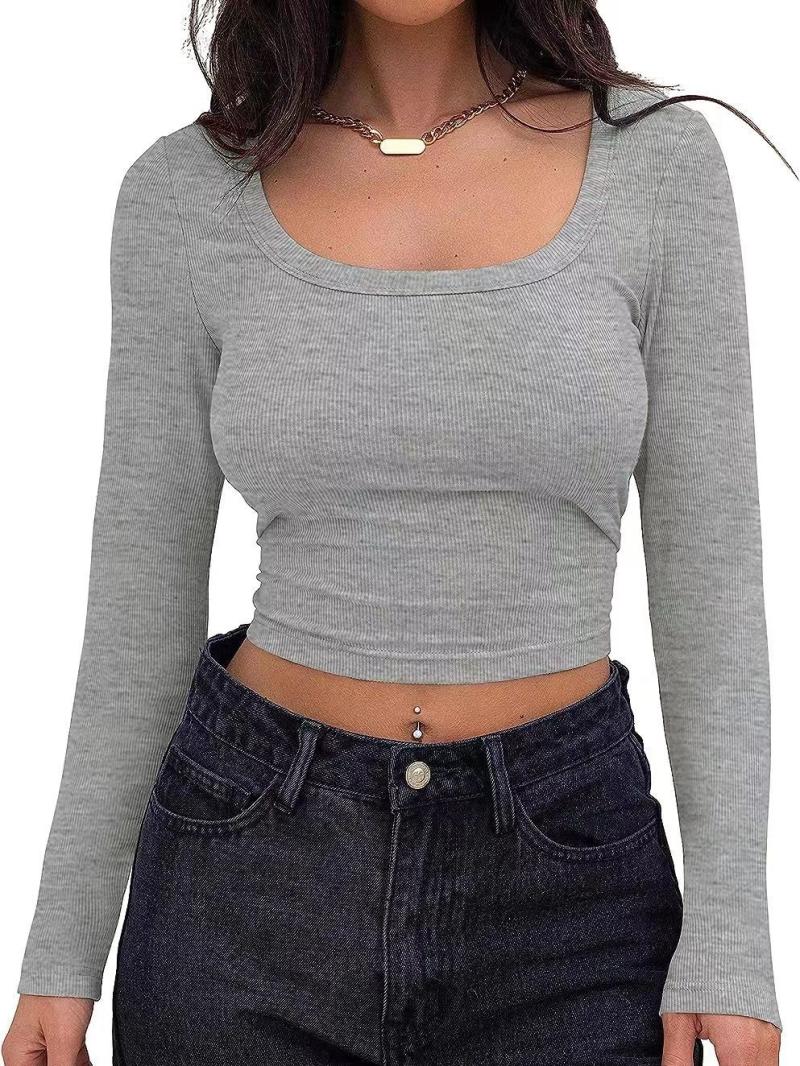 Basics | Womens Rina Long Sleeve Scoop Neck T-Shirt Basics Basics