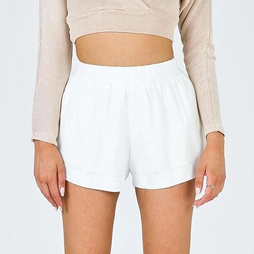 Co-Ords | Womens Ewelina Crochet Trim Shorts Clothing Chalk White