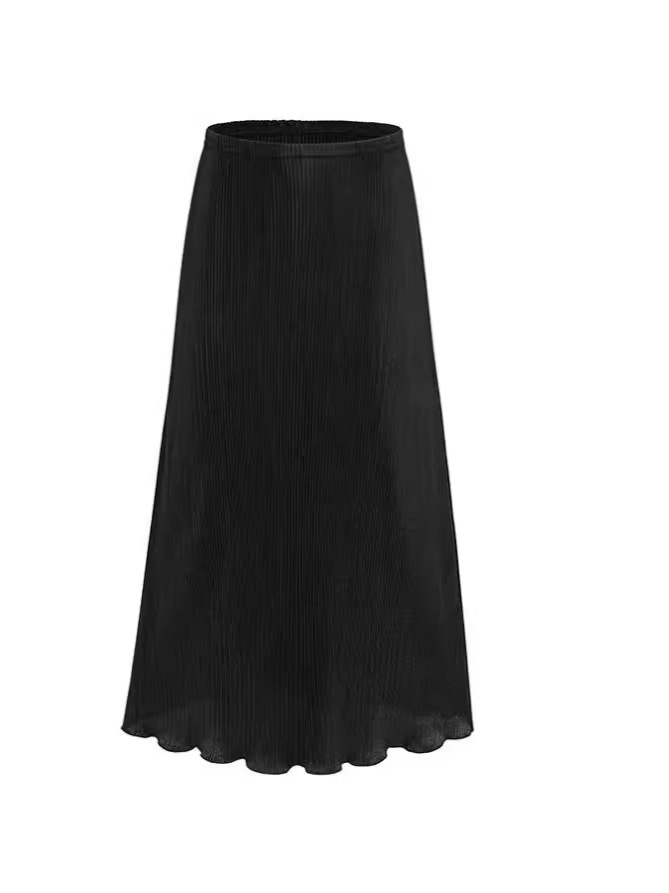 Co-Ords | Womens Morgan Satin Lace Panelled Maxi Skirt Clothing BLACK