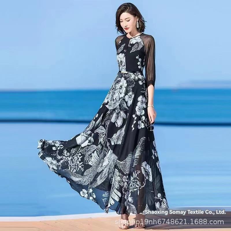 Dresses | Womens Jasmine Silk Blend Lace Maxi Slip Dress Clothing Dresses