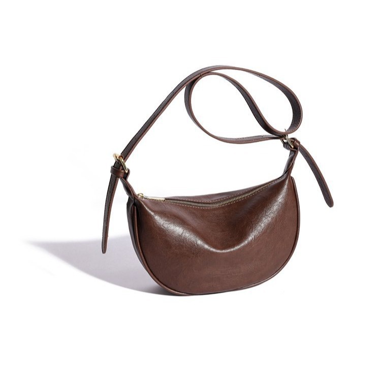 Handbags | Womens Half Moon Leather Shoulder Bag Accessories Handbags