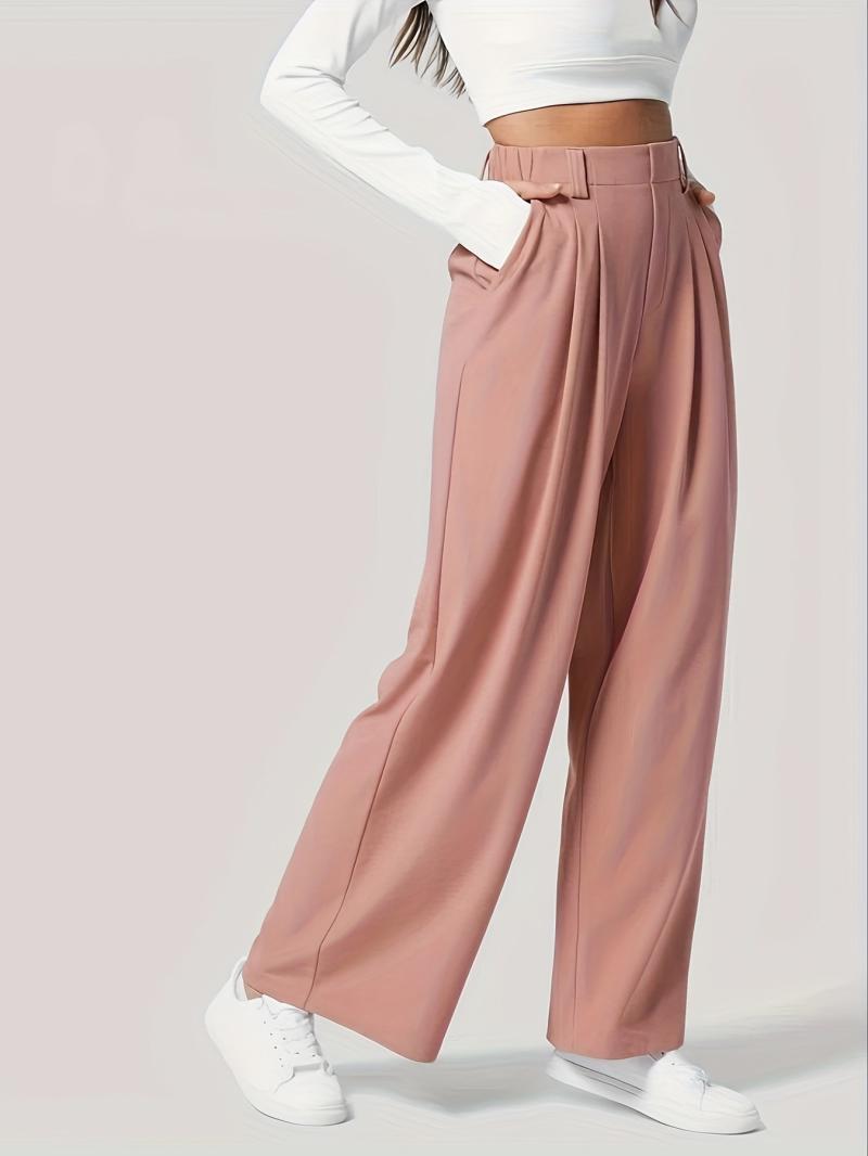 Jeans & Pants | Womens Aleida Lightweight Wide Leg Pants Clothing Fawn Brown