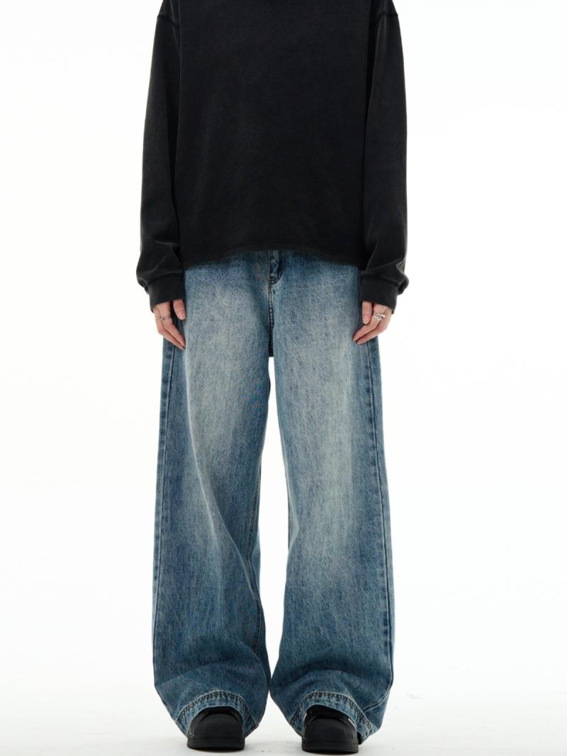 Jeans & Pants | Womens Blake Frayed Cropped Wide Leg Denim Jeans Clothing Jeans & Pants