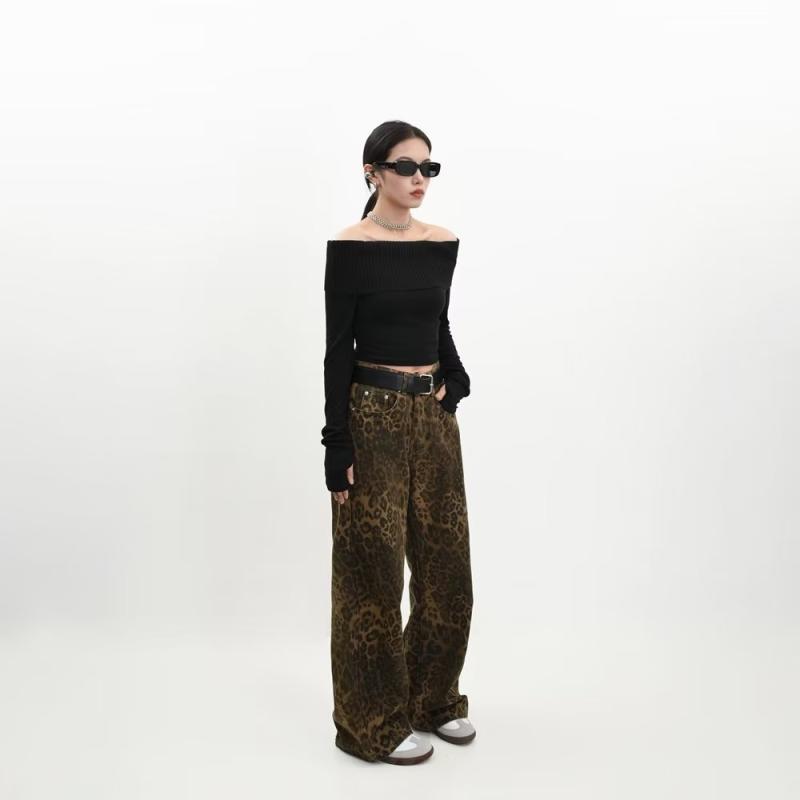 Jeans & Pants | Womens Tyler High Rise Abstract Print Pants Clothing Co-Ords