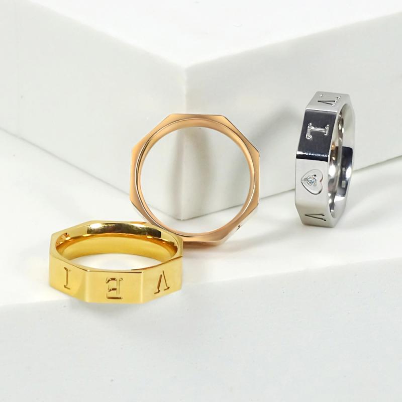 Jewelry | Womens Alexis Stacked Hexagon Ring Accessories Jewelry