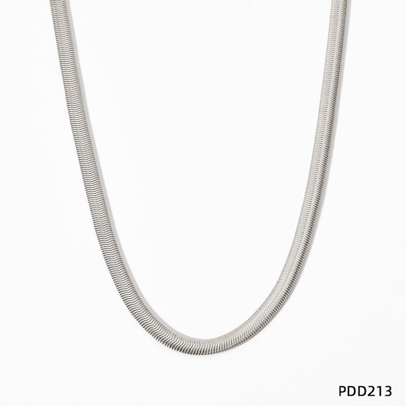 Jewelry | Womens Flat Snake Silver-Tone Necklace Accessories Jewelry