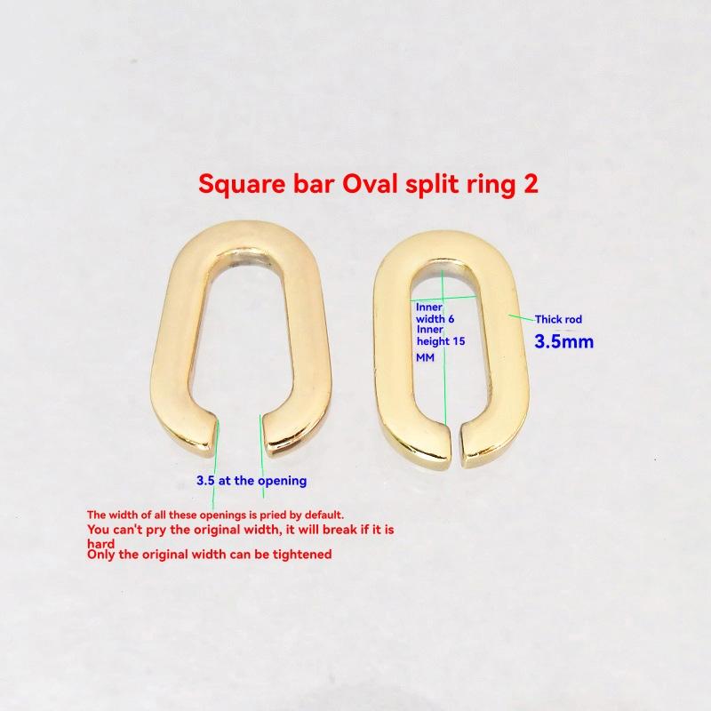 Jewelry | Womens Harper Split Square Hoop Earrings Accessories GOLD