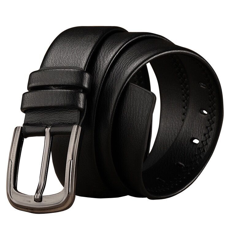 Leather Belts | Mens Dunston Leather Embossed Belt Accessories BLACK