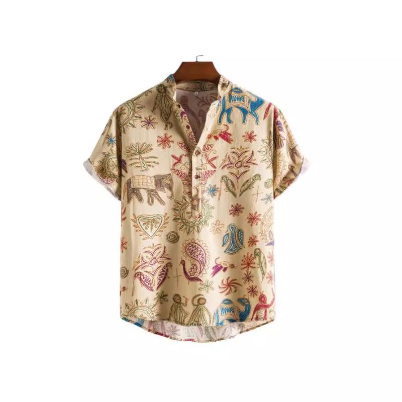 Shirts | Mens Dragon Relaxed Fit Printed Shirt Clothing Mens