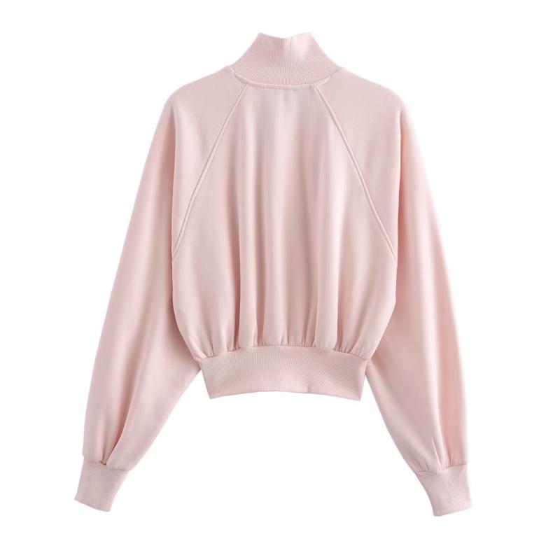 Sweatshirts & Hoodies | Womens Dana Relaxed Fit Zip Sweatshirt Clothing Dusty Pink Orchid