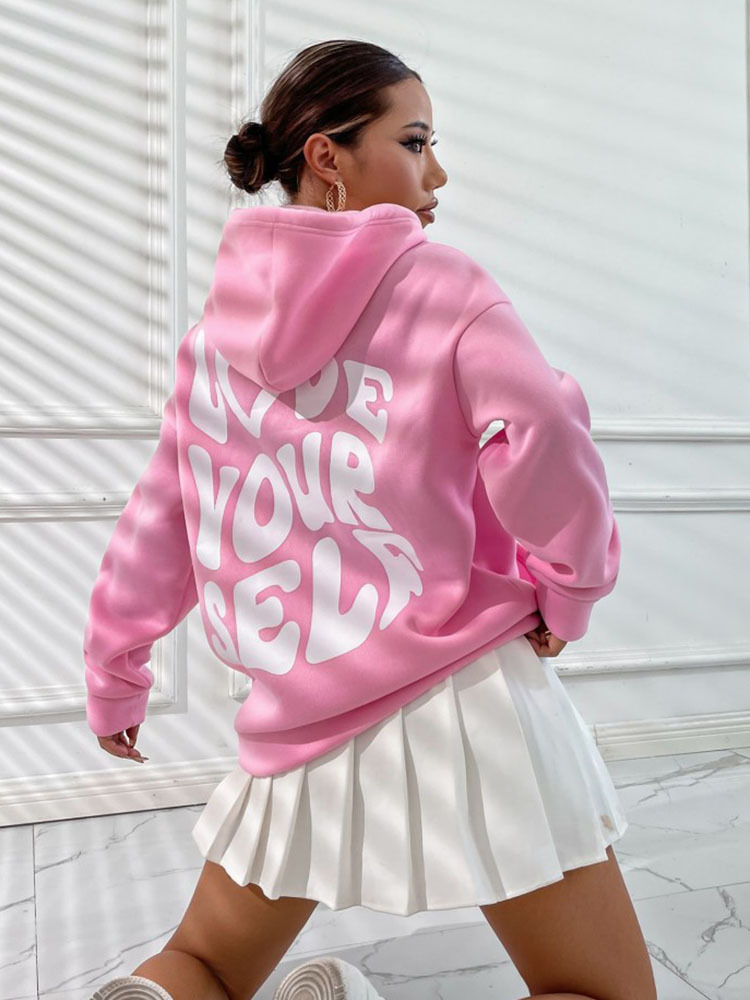 Sweatshirts & Hoodies | Womens Orlando Etie Oversized Logo Hoodie Clothing Sweatshirts & Hoodies