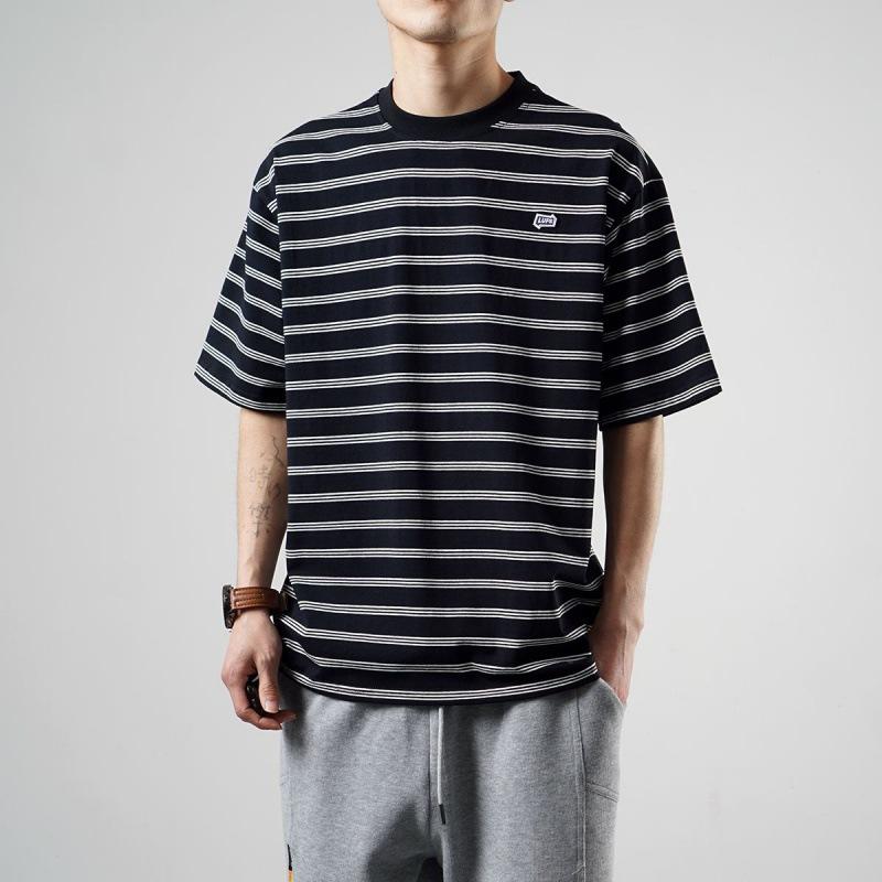 T-Shirts | Mens Underground Oversized Striped T-Shirt Clothing CHALK WHTE