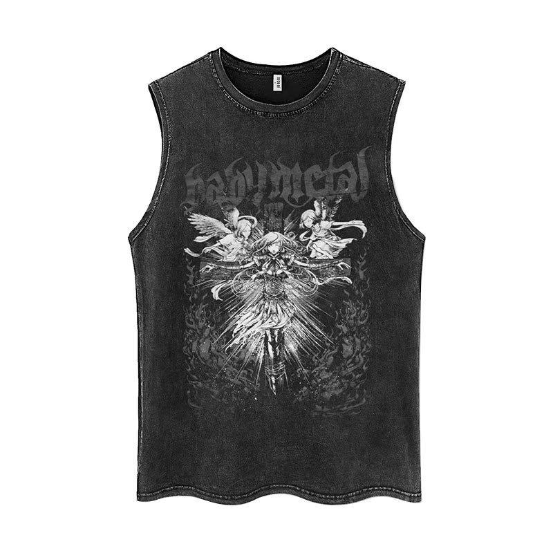 T-Shirts | Womens Hunter Brooke Tiger Print Tank Top Clothing T-Shirts