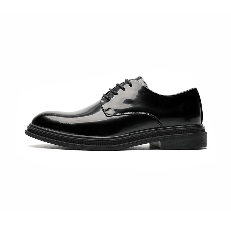 Shoes | Mens Escher Leather Lace Up Shoes Mens BLACK